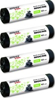 Vrecia na odpad Service Pack 120l 10ks čierne x4 Vrecia na odpad Service Pack 120l 10ks čierne x4