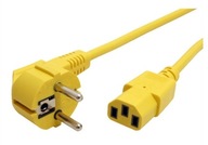 IEC320-C13 napájací kábel monitora, žltý IEC320-C13 napájací kábel monitora, žltý