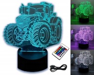 NOČNÁ LAMPA TRAKTOR 3D LED RGB FARBY + DIAĽKOVÉ OVLÁDANIE NOČNÁ LAMPA TRAKTOR 3D LED RGB FARBY + DIAĽKOVÉ OVLÁDANIE