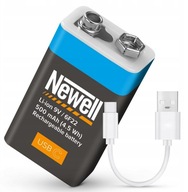 Nabíjateľná batéria Newell 9 V R9 USB-C 500 mAh Nabíjateľná batéria Newell 9 V R9 USB-C 500 mAh