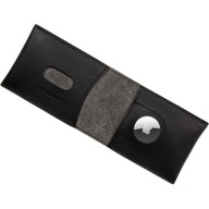 Pevná kožená peňaženka pre Apple AirTag, posuvná