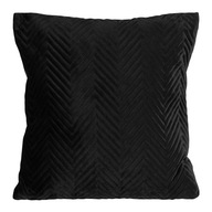 Obliečka na vankúš 45x45 Dekoratívna Velour Sofia Black1 Obliečka na vankúš 45x45 Dekoratívna Velour Sofia Black1