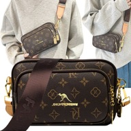 DÁMSKA CROSSBODY TAŠKA NA STENU, KAPACITA, HNEDÝ VZOR DÁMSKA CROSSBODY TAŠKA NA STENU, KAPACITA, HNEDÝ VZOR