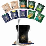 Štartovacia sada Yerba Mate Gourd Bombilla 10x50g Štartovacia sada Yerba Mate Gourd Bombilla 10x50g