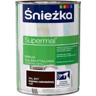 Śnieżka Supermal Enamel 0,8L hnedá čokoláda MATNÁ