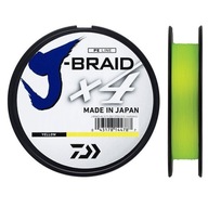 DAIWA J-Braid X4 #0,6 0,10 mm 9 lb 3,8 kg 135 m žltý