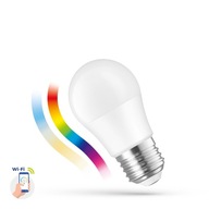 Inteligentná LED guľová žiarovka E27 5W RGBW CCT DIMM Wifi