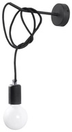 EDISON nástenné svietidlo čierne Sollux 60W E27 EDISON nástenné svietidlo čierne Sollux 60W E27
