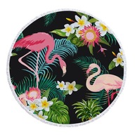 okrúhla plážová osuška z mikrovlákna Flamingo tl okrúhla plážová osuška z mikrovlákna Flamingo tl
