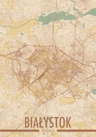 Mapa mesta Białystok - plagát A1 59,4 x 84,1 cm Mapa mesta Białystok - plagát A1 59,4 x 84,1 cm