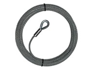 oceľové lano s náprstkom - 6mm x 10m 2,60t 6x19