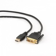HDMI(M)->DVI-D(M)(18+1) kábel 0,5m Gembird