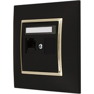 INTERNETOVÁ ZÁSUVKA RJ45 BLACK GOLD ARIA INTERNETOVÁ ZÁSUVKA RJ45 BLACK GOLD ARIA