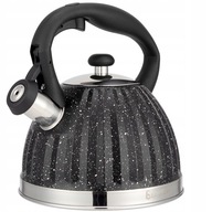 Rýchlovarná kanvica s píšťalkou Steel Black Marble Induction Gas 2,5L EliteHoff Rýchlovarná kanvica s píšťalkou Steel Black Marble Induction Gas 2,5L EliteHoff