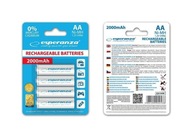 AA BATÉRIE ESPERANZA NiMH 2000mAh 4 ks AA BATÉRIE ESPERANZA NiMH 2000mAh 4 ks