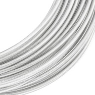 Oceľové lanové lano, NEREZ INOX, kyselinovzdorné PVC, 1,25/2 mm, 7x7, 150m