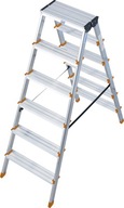 Hliníkový rebrík Krause 2x6 so schodíkmi Dopplo