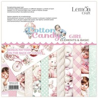 Sada papierov 20x20 - Lemoncraft Cotton Cotton Elements Girl Elements Sada papierov 20x20 - Lemoncraft Cotton Cotton Elements Girl Elements