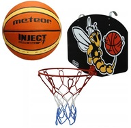 Basketbalový set košíková tabuľa obruč lopta
