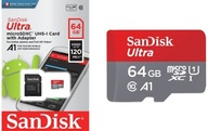 Vysokorýchlostná karta SanDisk 100 MB/s 64 GB Micro SDXC SD U1
