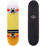 Meteorový drevený skateboard Salty oranžovo-žltý