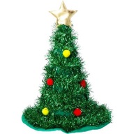 KLOBÚK Čiapka na vianočný stromček ZELENÁ