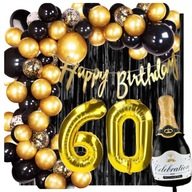 DEKORAČNÁ SÚPRAVA balóniky 60. narodeniny STENA