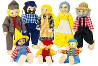 Flexibilné hracie bábiky Goki Farm Family Flexibilné hracie bábiky Goki Farm Family