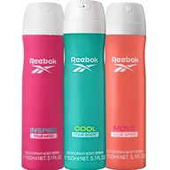 Reebok Women Deodorant pre ženy Spray Dámska mix sada 3x 150ml Reebok Women Deodorant pre ženy Spray Dámska mix sada 3x 150ml