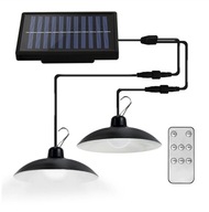 SET 2x LUSTRE ZÁSADNÉ SOLÁRNE LED DIAĽKOVÉ LAMP