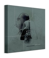 Obraz na plátne Hviezdne vojny, diagram Darth Vadera, 40x40cm Obraz na plátne Hviezdne vojny, diagram Darth Vadera, 40x40cm