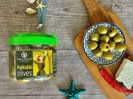 Grécke zelené olivy bez kôstky 500g Chalkidiki