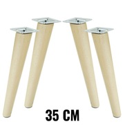 4 x lakované lomené nohy 35 cm s montážnou doskou 4 x lakované lomené nohy 35 cm s montážnou doskou