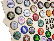 Zberateľská mapa pivných fliaš s menom 42 cm