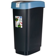 Hojdací odpadkový kôš 50 l TWIST, ROTHO Hojdací odpadkový kôš 50 l TWIST, ROTHO