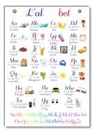 Náučná tabuľa FRANCÚZSKA ABECEDA l'alphabet A4 Náučná tabuľa FRANCÚZSKA ABECEDA l'alphabet A4