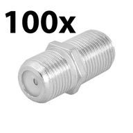 100x PRECHODOVÝ F ZÁSUVKOVÝ KONEKTOR F KONEKTOR 100x PRECHODOVÝ F ZÁSUVKOVÝ KONEKTOR F KONEKTOR