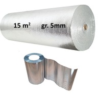 Tepelnoizolačná clona 5 mm 15 m2 strešná rohož + lepiaca páska ALUTEC Tepelnoizolačná clona 5 mm 15 m2 strešná rohož + lepiaca páska ALUTEC