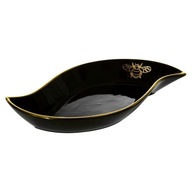 Dekoratívny tanier Stela - Čierno/Zlatý 36X18X5 Dekoratívny tanier Stela - Čierno/Zlatý 36X18X5
