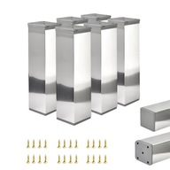 6x NÁBYTKOVÁ NOHA, NASTAVITEĽNÁ NOHA NA NÁBYTOK 150 MM