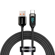 Baseus kábel USB - USB-C 66W 1m displej čierny