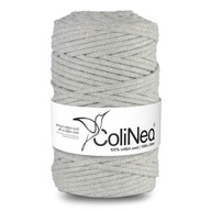 Colinea String sa opliekol pre makramu 100% bavlnu, 5 mm 100 m, svetlo šedá Colinea String sa opliekol pre makramu 100% bavlnu, 5 mm 100 m, svetlo šedá
