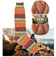 NAKO BOHO priadza 100g/400m vlnené ponožky 82689 NAKO BOHO priadza 100g/400m vlnené ponožky 82689