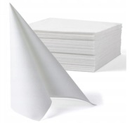 Biely obrúsok z netkanej textílie 40x40 50 ks