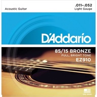 Struny pre akustickú gitaru D'Addario 11-52 EZ910 Struny pre akustickú gitaru D'Addario 11-52 EZ910