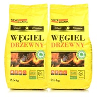 Gril na drevené uhlie Gryfskand prémiovej kvality, 2 x 2,5 kg Gril na drevené uhlie Gryfskand prémiovej kvality, 2 x 2,5 kg