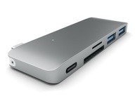 SATECHI USB-C hub USB 3.0 SD pre MacBook Grey