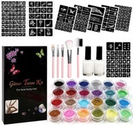 TETOVACIE ŠTÚDIO SET GLITROVÝCH UMÝVATELNÝCH TETOVANÍ TETOVACIE ŠTÚDIO SET GLITROVÝCH UMÝVATELNÝCH TETOVANÍ