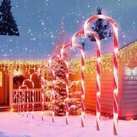 Trstinová lampa svietiaca vonkajšia vianočná dekorácia