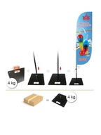 Stabilná základňa pre 4kg FLAT slim navíjaciu vlajku Stabilná základňa pre 4kg FLAT slim navíjaciu vlajku